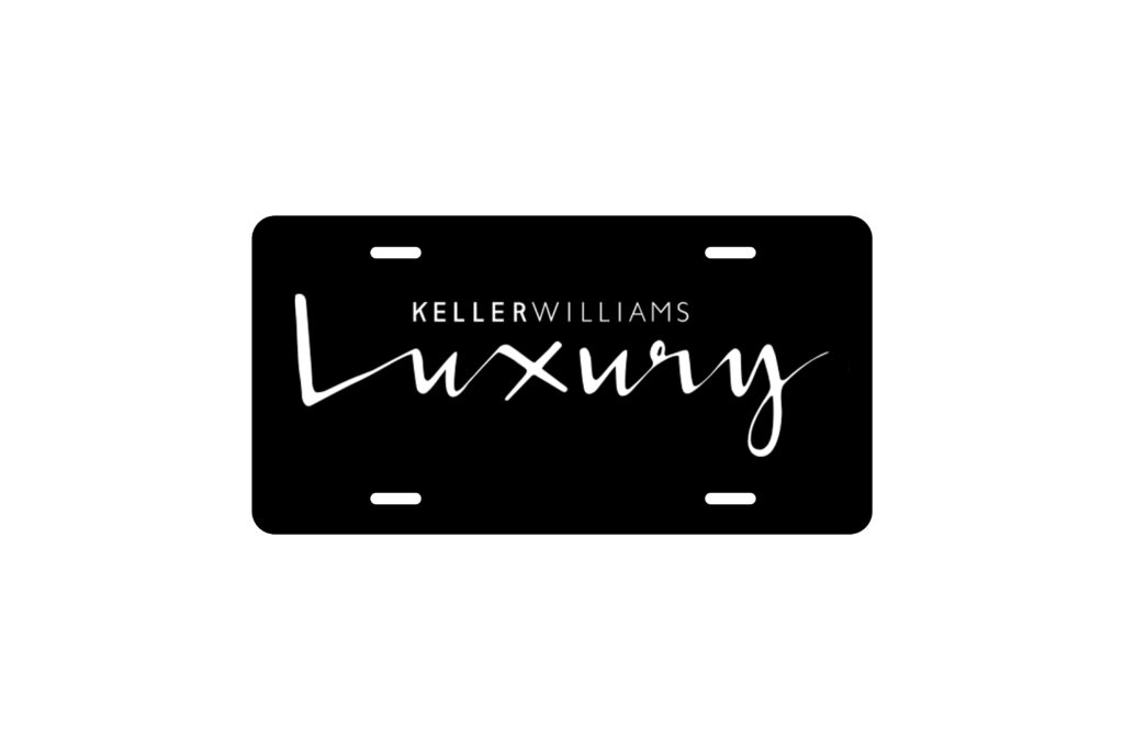 Keller Williams License plate- Luxury Black