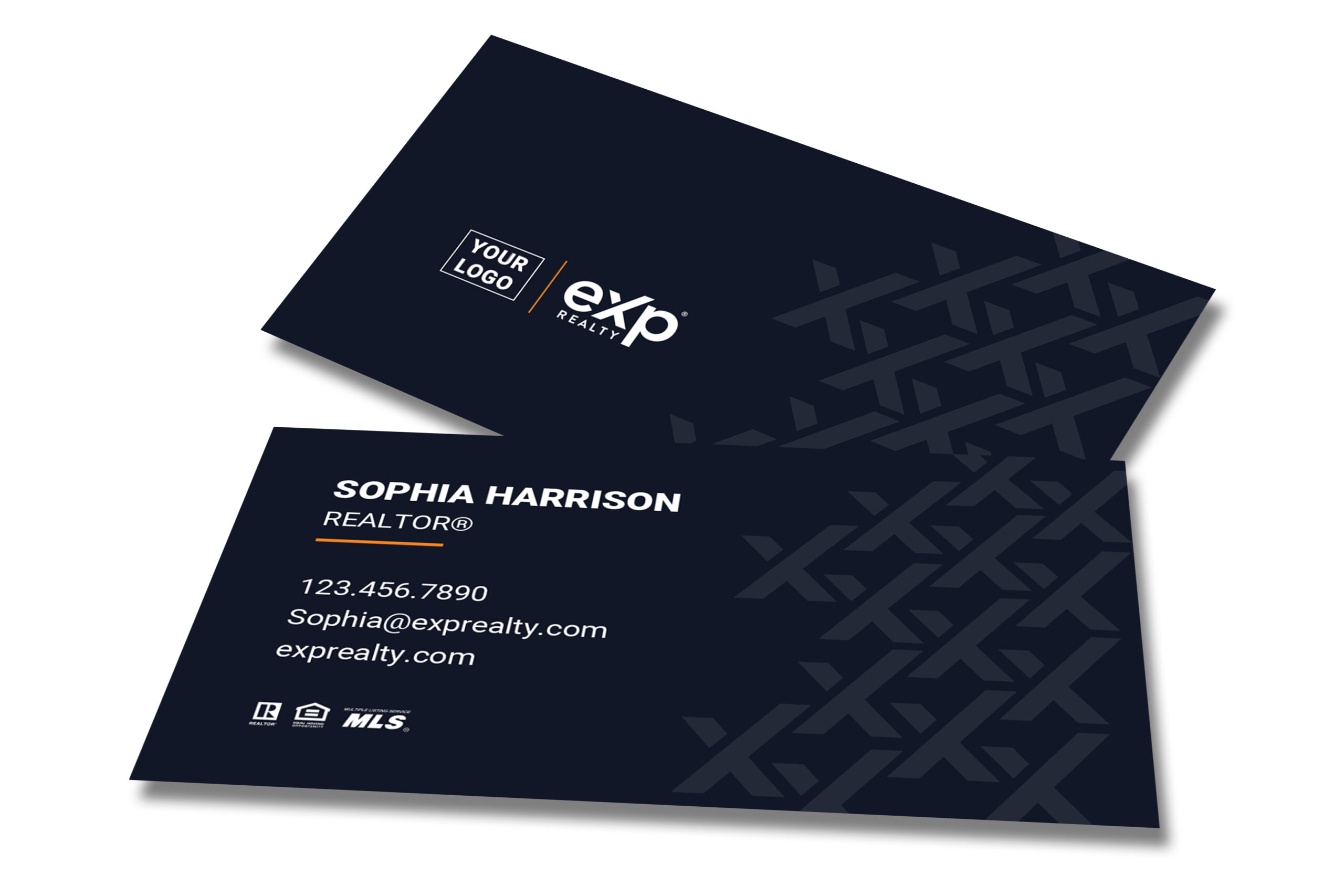 eXp Realty Dark Blue Business Card with Team Name